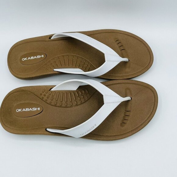 Okabashi Sandals Womens Size S (5-6) Breeze Supportive Comfort Thong Flip Flops - Picture 4 of 11